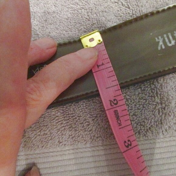 Y2K Swank Denim Embroidered Belt Size 30 Buckle Boho Floral Hippie Western 90s - Picture 10 of 12